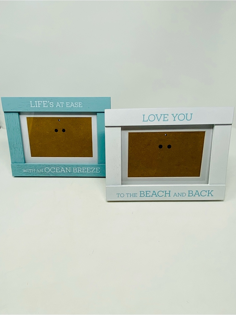 Coastal Sentiment Photo Frame Set - Blue & White